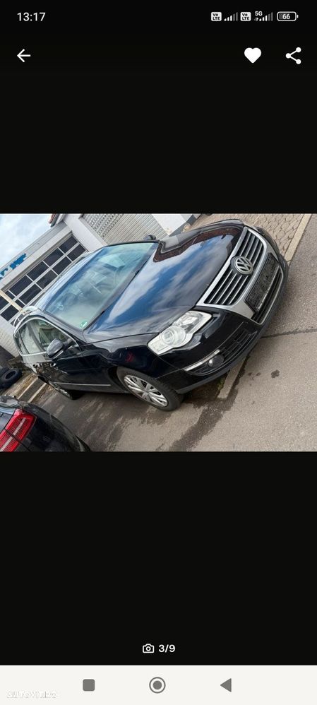 Față completă bot VW Passat B6 negru LC9X bară faruri trager radiatoare capotă - 2