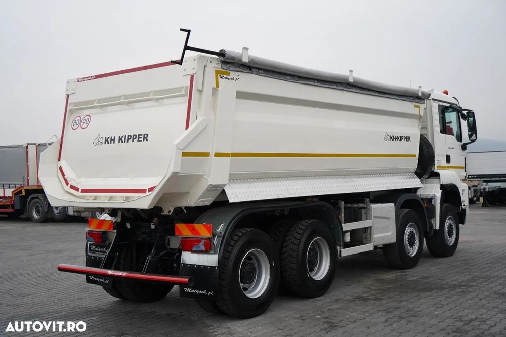 MAN TGS 41.460 / 8X8 / ​​​​BASCULĂ SPATE / KH KIPPER / MANUALĂ / NAVI / EURO 6 - 10
