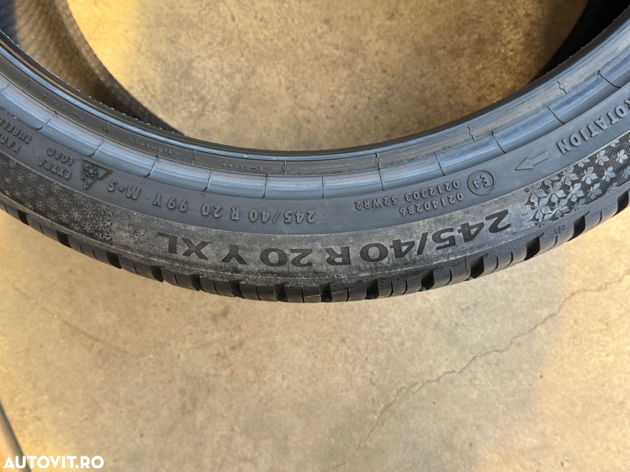 Vând 2 anvelope 245/40/20 Continental allseason ca noi - 5
