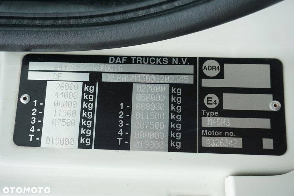 DAF CF / 480 / 6 X 2 / SKRZYNIOWY + HDS / PALFINGER PK 22 001L / OŚ SKRĘTNA / CHWYTAK - 12