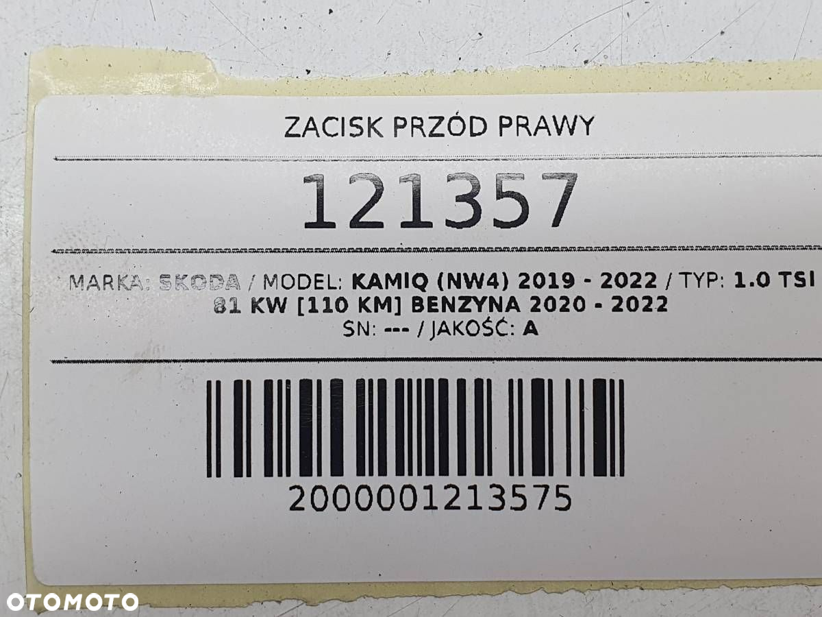 ZACISK HAMULCOWY PRZÓD PRZEDNI PRAWY SKODA KAMIQ 1.0 TSI - 8