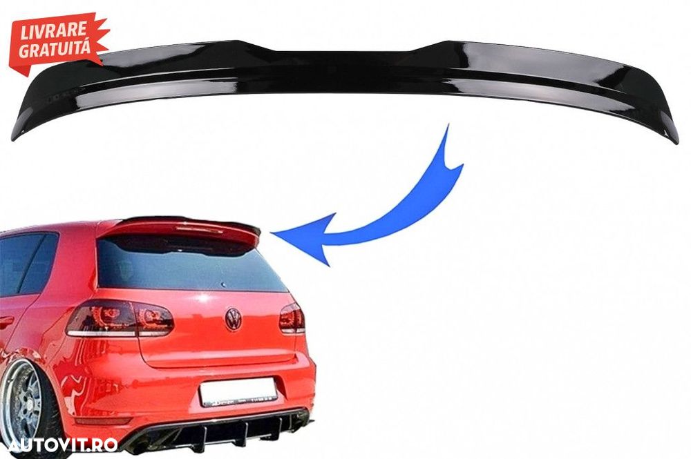 Eleron Luneta Add On VW Golf 6 Hatchback (2008-2012) GTI Design Negru - 6