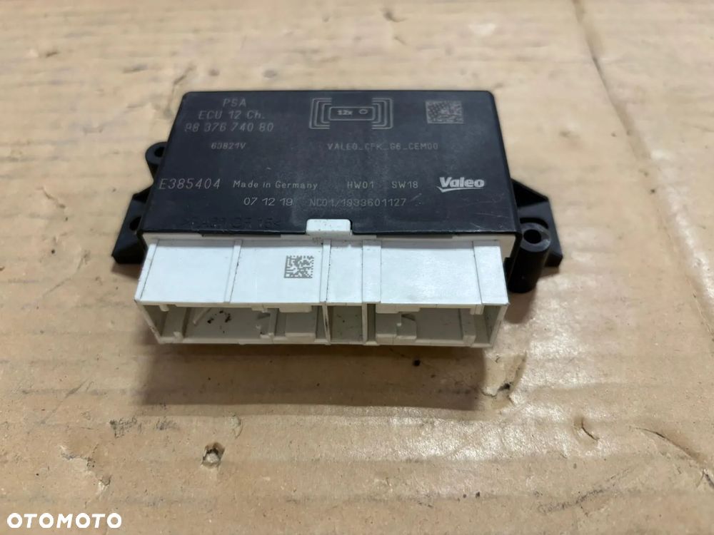 OPEL CORSA F MODUŁ STEROWNIK PARKOWANIA PDC 9837674080 EUROPA - 2