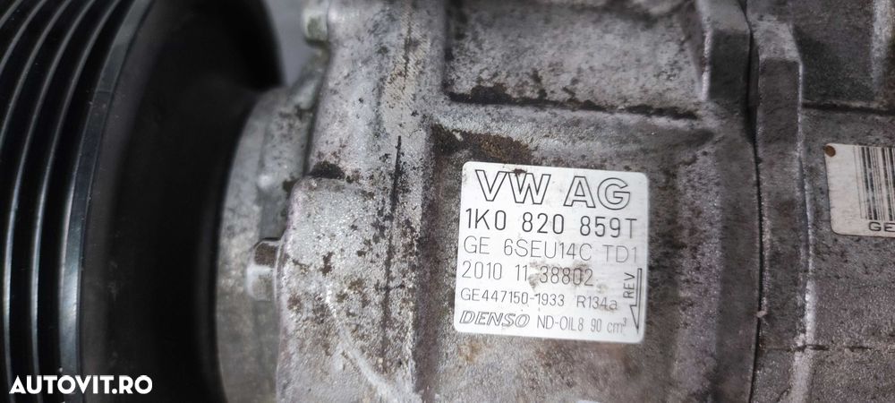 Compresor clima volkswagen vw golf 6 hatchback 1.2 CBZC cod 1K0820859T - 5