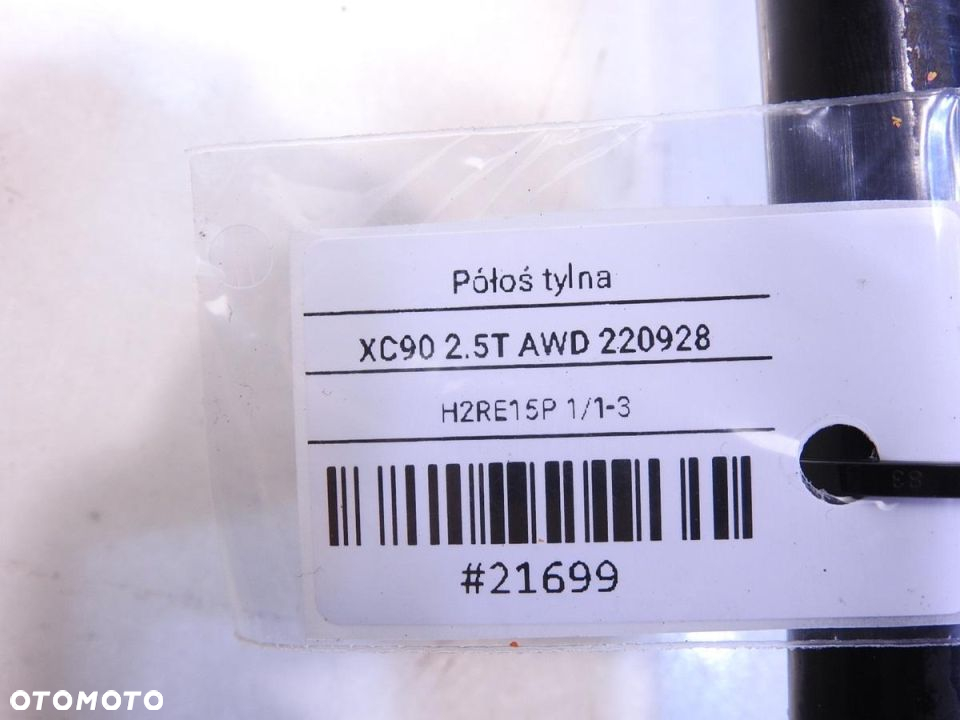 PÓŁOŚ TYŁ TYLNA AUTOMAT VOLVO XC90 I 2.5T - 7