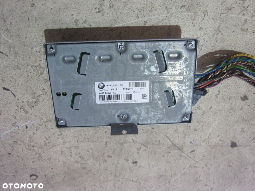 BMW X3 F25 MODUŁ WZMACNIACZ AUDIO HIFI 9275578 65129275578 2622680 WIĄZKA - 6