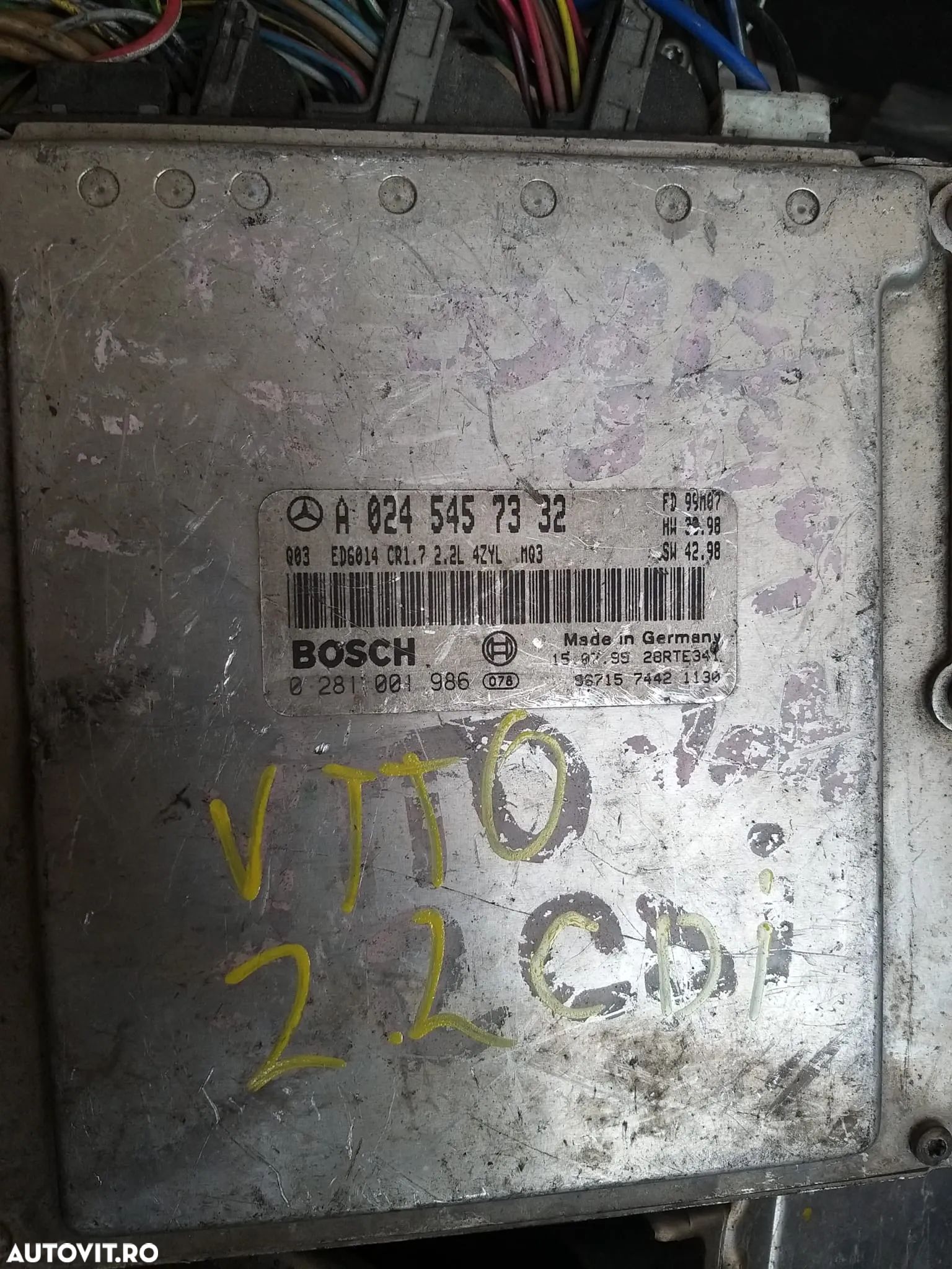 Calculator ECU cod: A6245457332 pentru Mercedes Vito 2.2 CDI - 1
