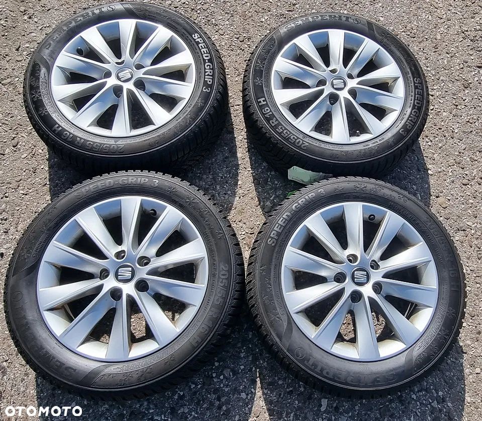 4x koła opony felgi zima Seat Leon FR Ateca VW Audi Skoda Semperit Speed-Grip 2 205/55/16 205/55R16 5x112 - 1