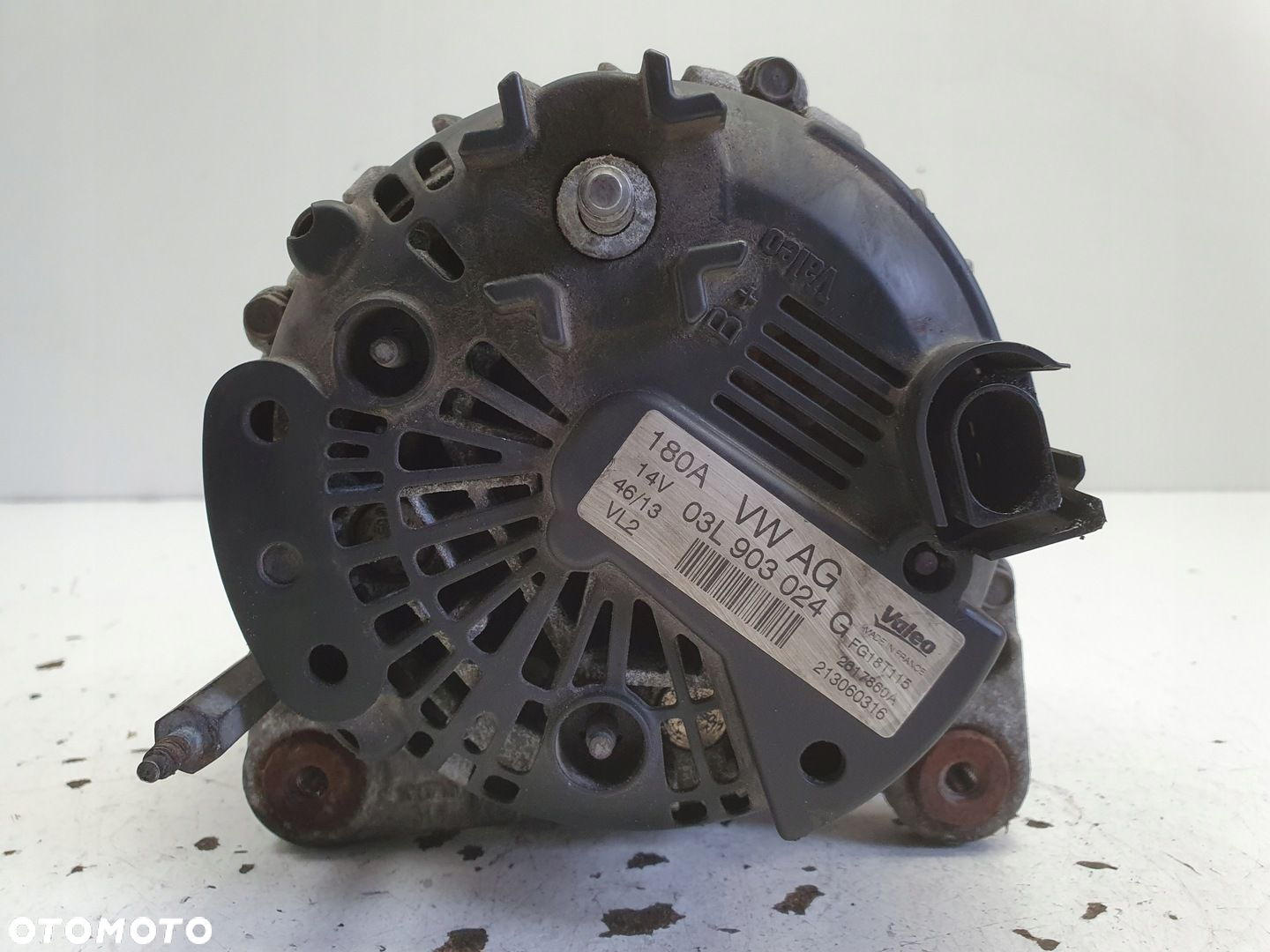 VW Transporter T5 2.0 TDI ALTERNATOR 180A 03L903024G valeo - 4