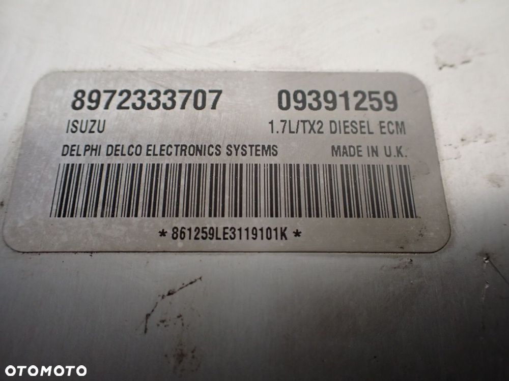 KOMPUTER SILNIKA OPEL CORSA - C 1.7 8972333707 - 5