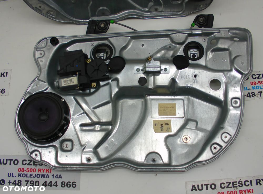 VW Polo 9N Podnośnik Mechanizm podnoszenia szyby przód lewa prawa strona - 3
