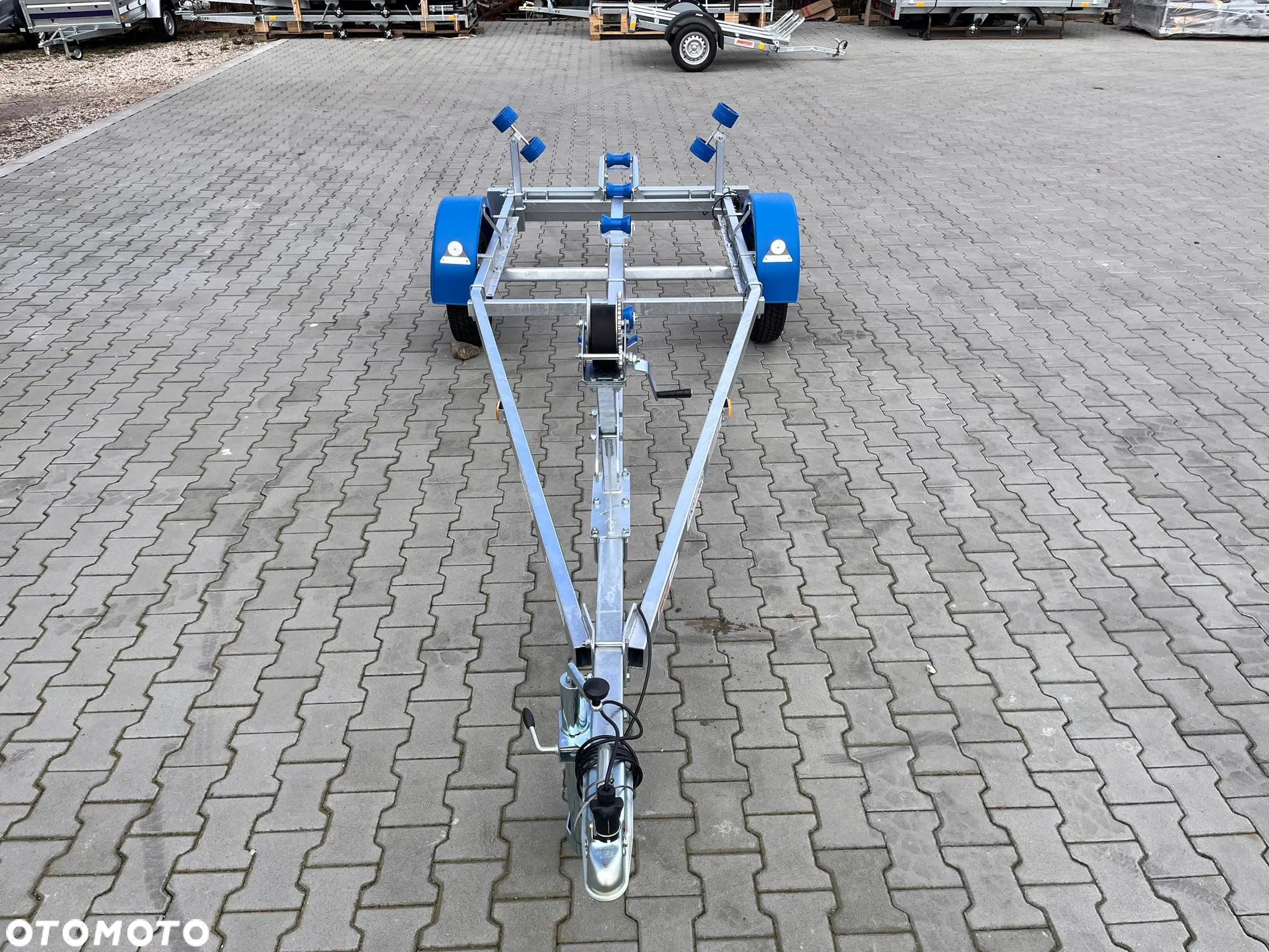 Neptun DOSTAWA! Przyczepka GN034 pod łódź do 5,5m NIEHAMOWANA Przyczepa podłodziowa z podwójnymi rolkami i kołyską! ŁOŻYSKA WODOODPORNE! Lekka, kat.B - 11