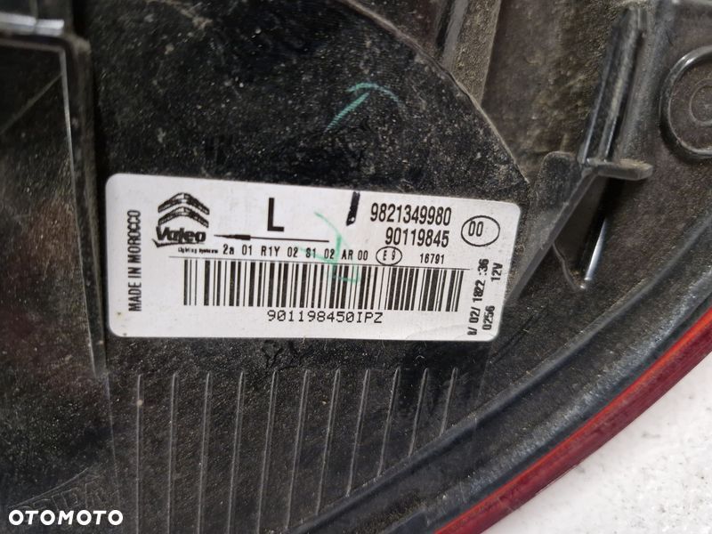 CITROEN C4 CACTUS LIFT LAMPA LEWY TYŁ LEWA TYLNA 9821349980 - 8