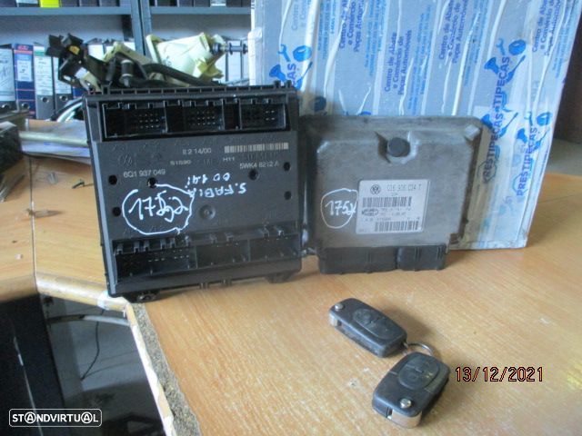 Centralina 036906034T 6Q1937049 SKODA FABIA 2000 1.4I MAGNETI MARELLI - 1