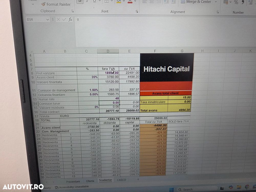 Hitachi ZX19U-6, 2tone, 2024, 539h, rotire in gabarit, Adanc sapare 2,5m, CUPLA RAPIDA+3 CUPE, Senile cauciuc 80% ok extensibile, latime 0,8m, inst picon, LAMA, produs in JAPONIA, sistem antifurt, posibilitate leasing 4ani-CA NOU-PROMOTIE 18.900 EUR+Tva - 32