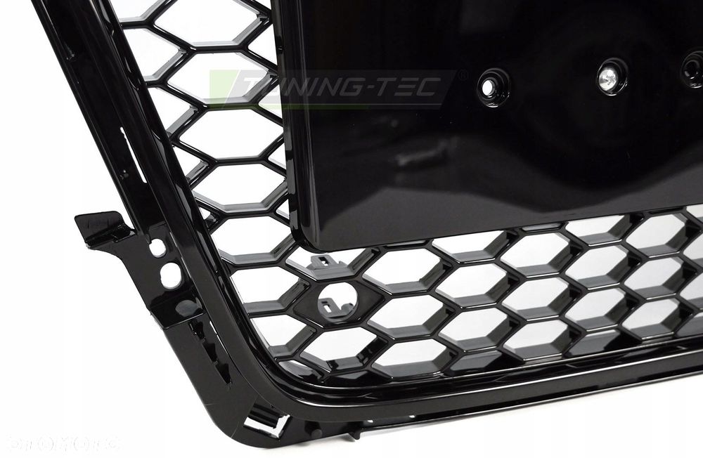 Atrapa Grill Kratka Tuning Black Glossy Plaster miodu Audi A4 B8 8k 2007-11 - 6