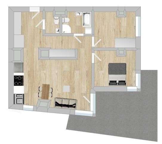 Luksusowe 3 pokoje, Taras 20 m², Mp | Ewen Shiraz