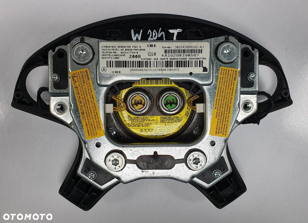 PODUSZKA AIRBAG KIEROWCY MERCEDES W204 20486002029 - 3