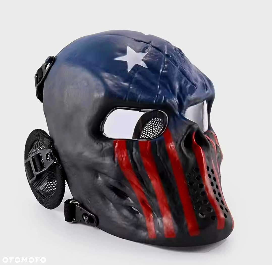 taktyczna osłona twarzy maska quad motocykl paintball - 3