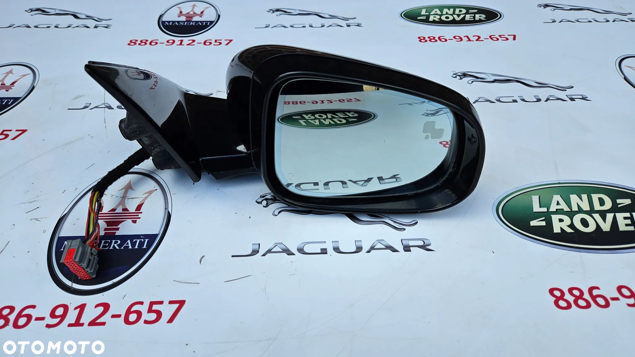 Jaguar XJ 351 2010-2015 Kompletne lusterko prawe Pasażera ANGLIK KOLOR PEF 16 kabli - 2