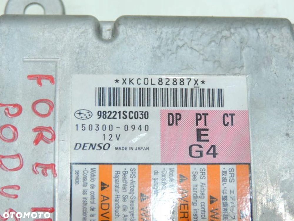SENSOR AIRBAG SUBARU FORESTER III 98221SC030 - 4