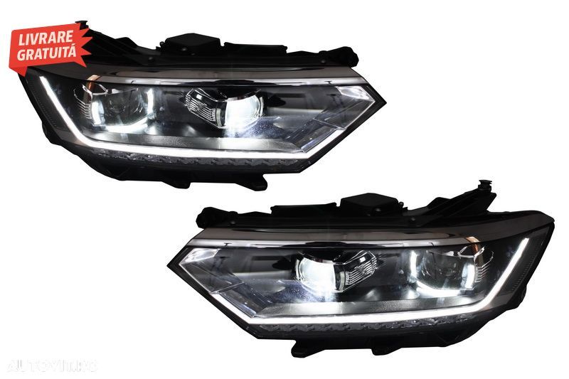 Faruri Full LED Dinamic VW Passat B8 3G (2014-2019) Matrix Look- livrare gratuita - 5