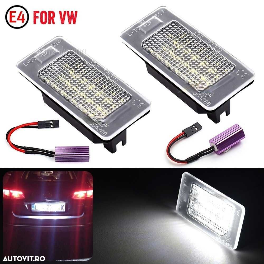 Set 2 Lampi Numar LED Canbus compatibile cu VW, AUDI, SKODA, Seat - 2