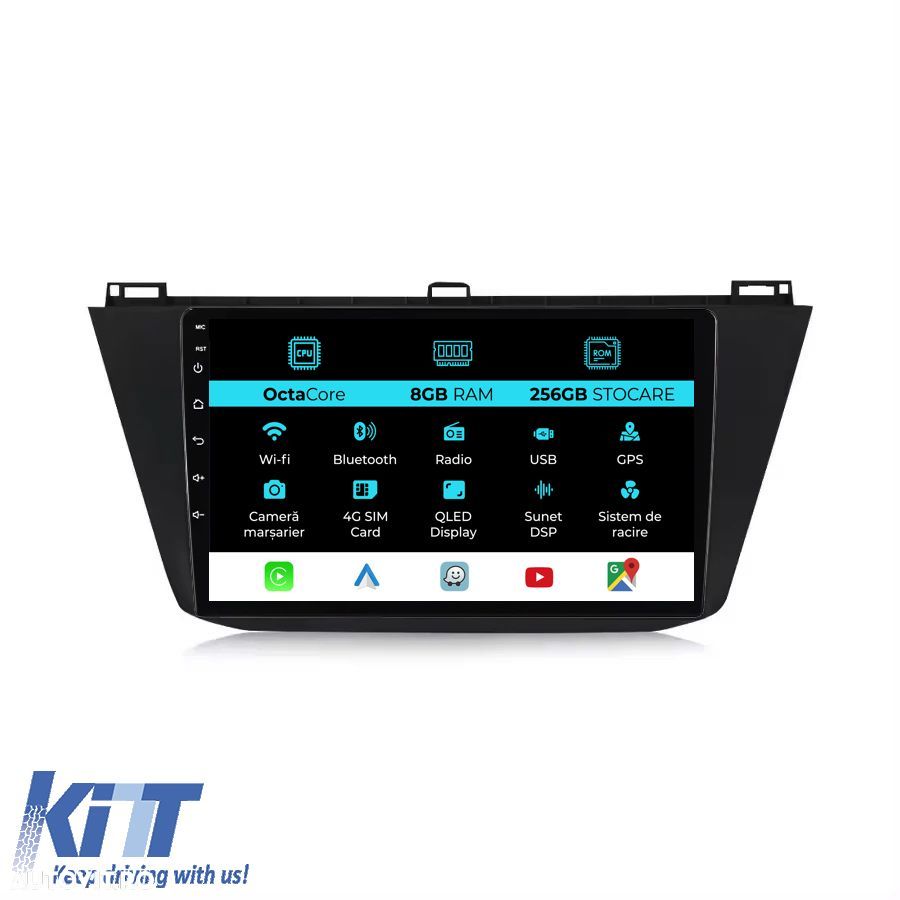 Navigatie Dedicata Volkswagen Tiguan (2016 - 2023) 10 Inch, 8Gb Ram, 2 - 1