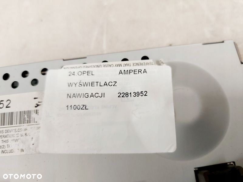 OPEL AMPERA WYŚWIETLACZ MONITOR EKRAN NAWIGACJI NAVI 22813952 - 7