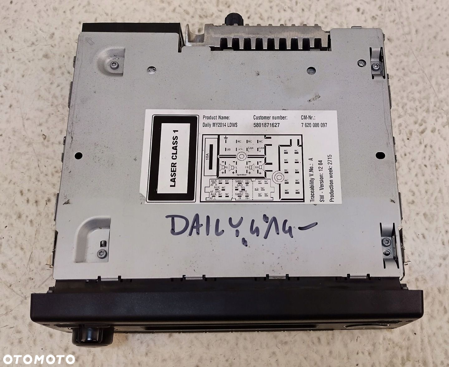 IVECO DAILY 4 IV 14- RADIO CD BOSCH BLUETOOTH 7620000097 ORGINAŁ KOD - 5
