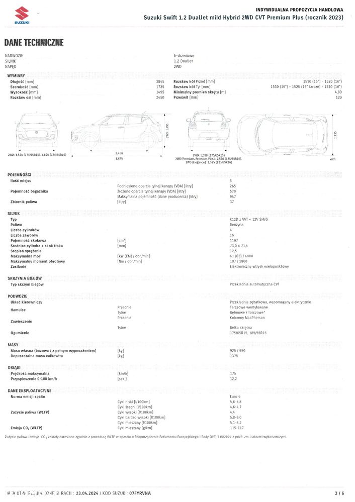 Suzuki Swift 1.2 Dualjet SHVS Premium Plus CVT - 18