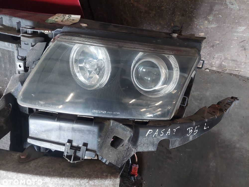 KOMPLETNY PRZÓD MASKA ZDERZAK PRZÓD LAMPY VOLKSWAGEN PASSAT B5 LB3Y - 9
