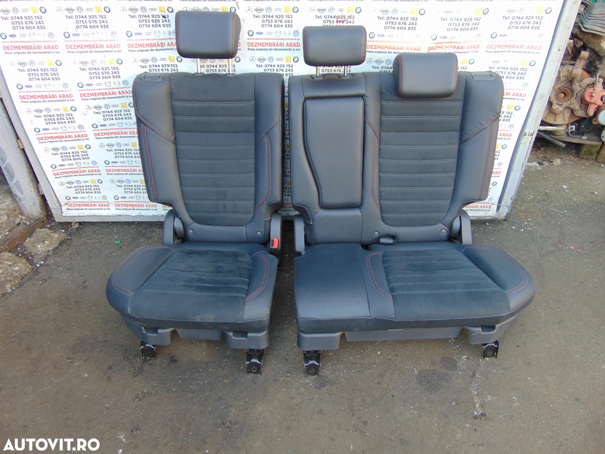 Scaune Mitsubishi Outlander 3 scaune fata banchete spate bancheta interior piele - 13