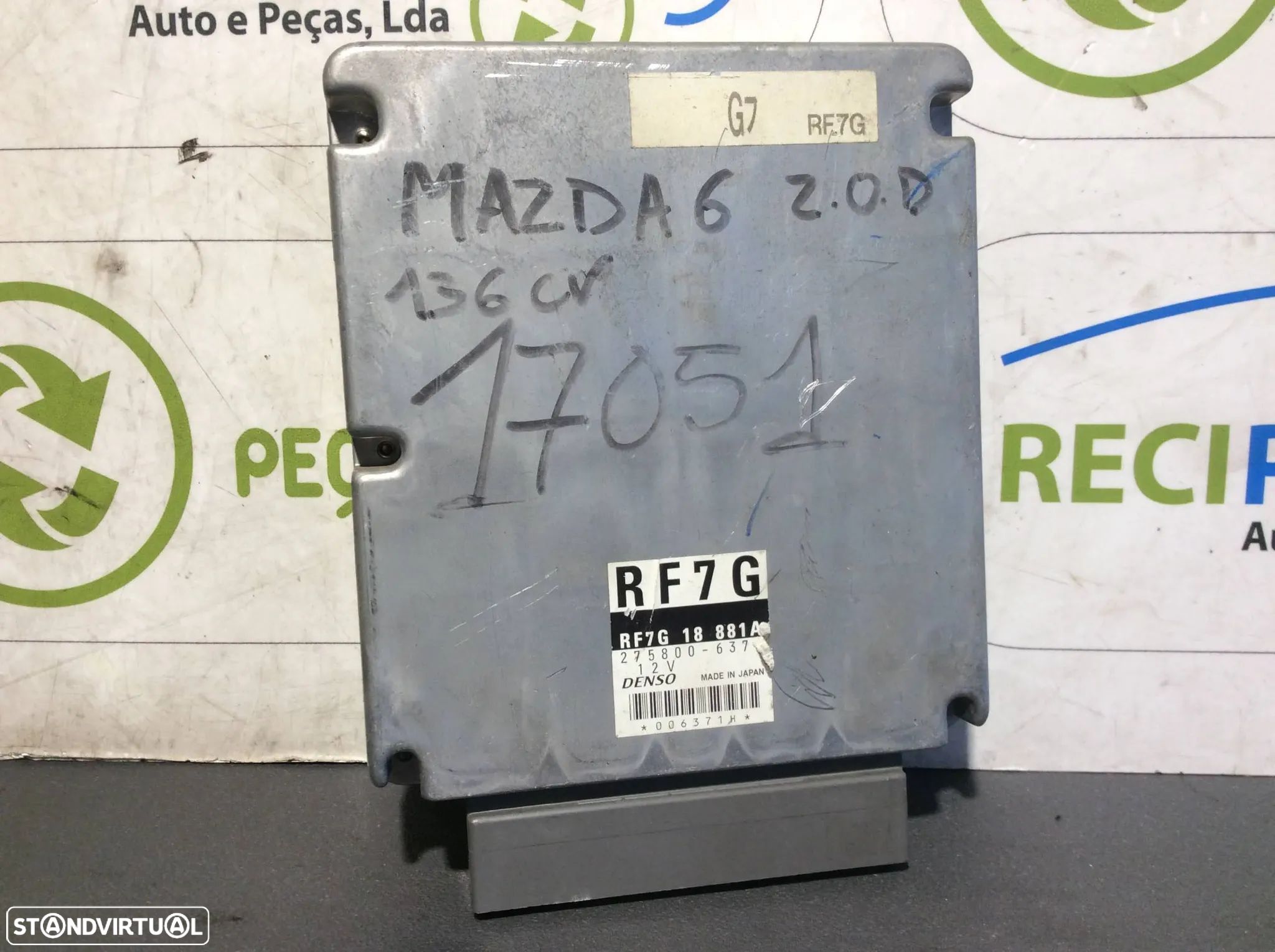 Centralina Motor Mazda 6 2.0dI 136CV RF7G18881A 275800637 - 1