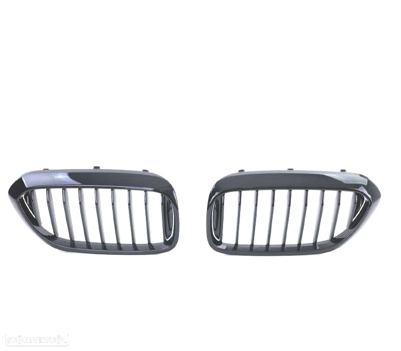 GRELHAS FRONTAIS BMW G30 G31 17-19 LOOK M PERFORMANCE PRETO BRILHANTE - 3