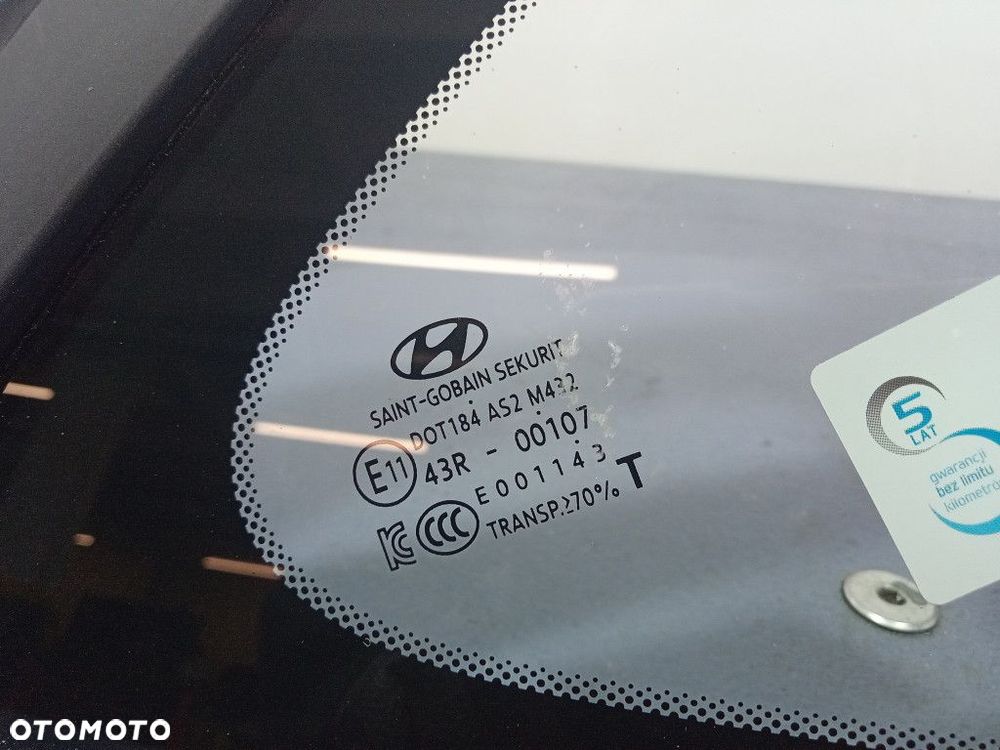 HYUNDAI TUCSON III 15- SZYBA KAROSERYJNA TYŁ PRAWA TYLNA - 2