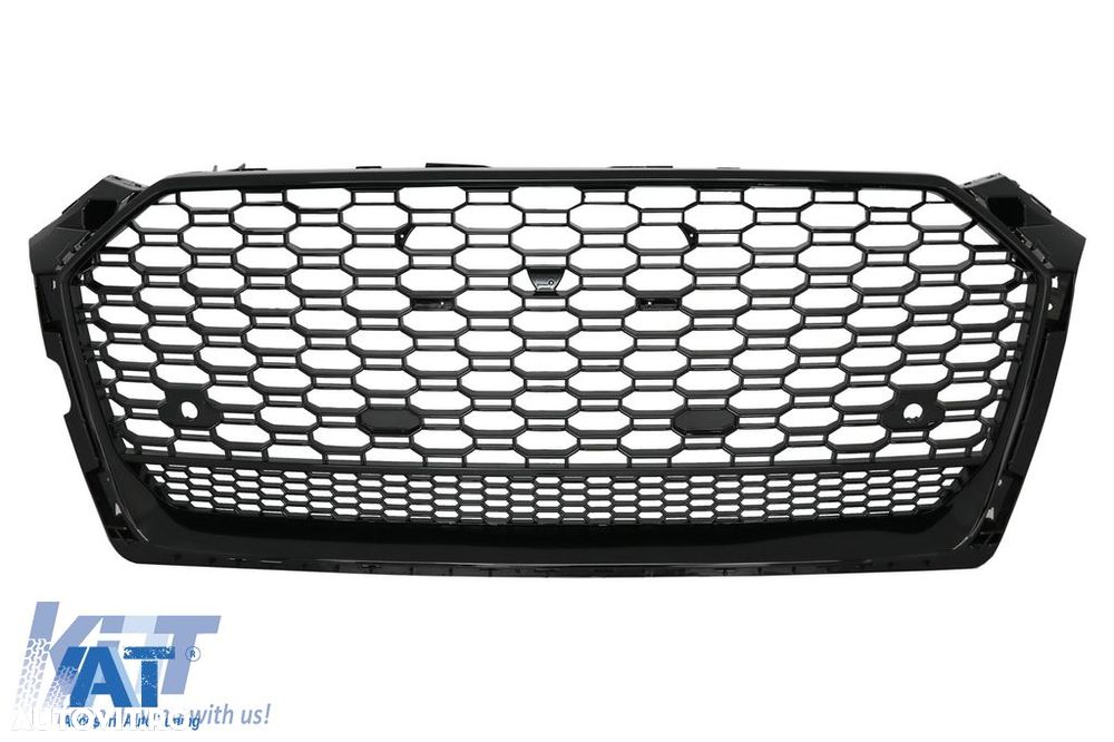 Grila Centrala Audi A5 F5 (2017-2019) RS Design Negru Lucios - 2