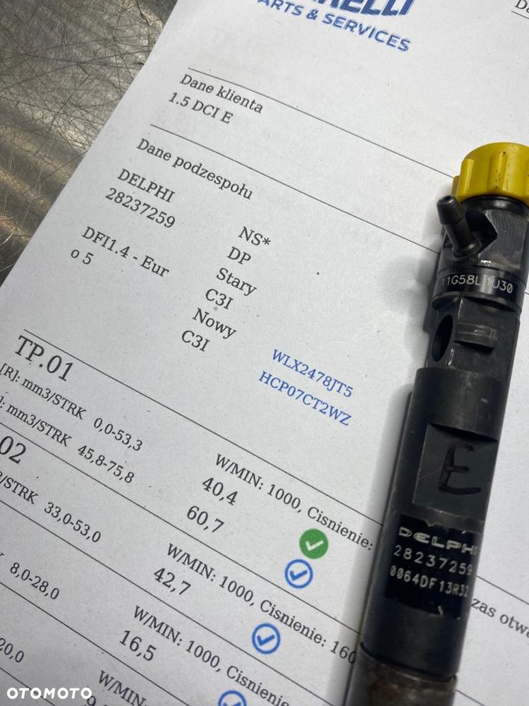 WTRYSKIWACZ TEST 28237259 1.5 TDCI WTRYSK WYDRUK IMA DACIA RENAULT CLIO III KANGOO MEGANE TWINGO - 2