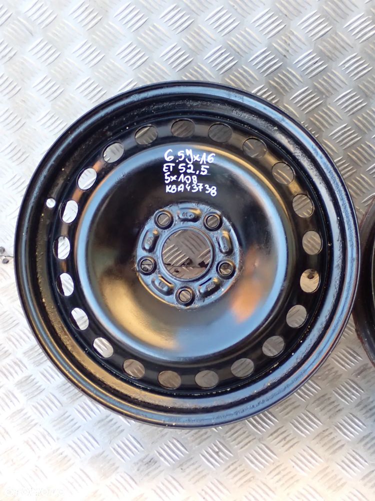 FELGI STALOWE FORD 6,5JX16  ET 52,5  5X108  KBA 43738 - 7