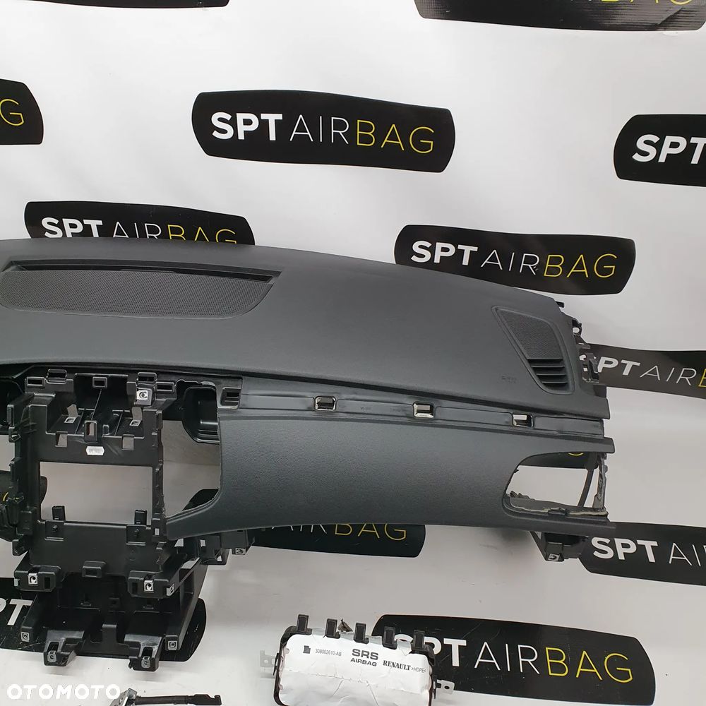 RENAULT TALISMAN DESKA ROZDZIELCZA KONSOLA KOKPIT PULPIT PODUSZKI AIRBAG AIR BAG PASY KIT SET - 4