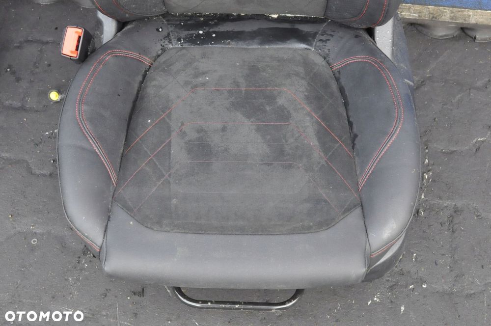 FORD FIESTA MK8 5D PRZEKŁADKA WNĘTRZA FOTELE KANAPA PÓŁSKÓRA ALCANTARA - 5