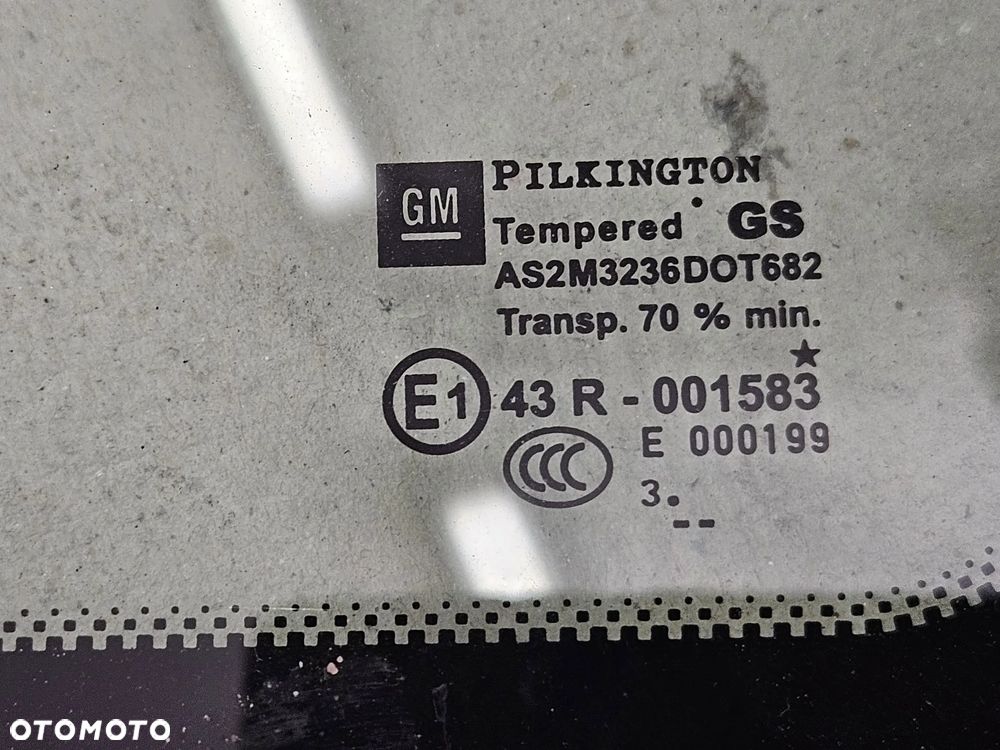 Opel Astra J 4 IV  Szyba szybka przód przednia boczna karoseryjna prawa lewa - 3