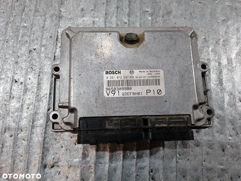 KOMPUTER, STEROWNIK PEUGEOT BOXER 9658309980   0281012597 2.2 HDI - 1