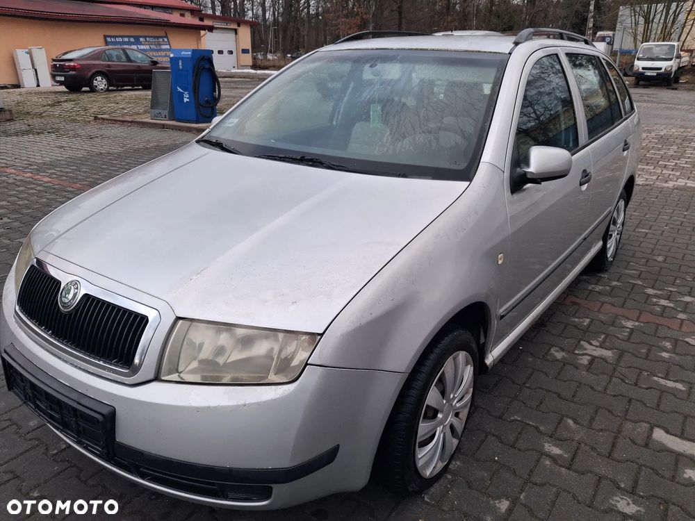 Przód kompletny Skoda Fabia 1 I 99-08 kolor 2102 srebrny maska zderzak lampa wzmocnienie czołowe grill atrapa EUROPA do założenia po dzwonie - 2