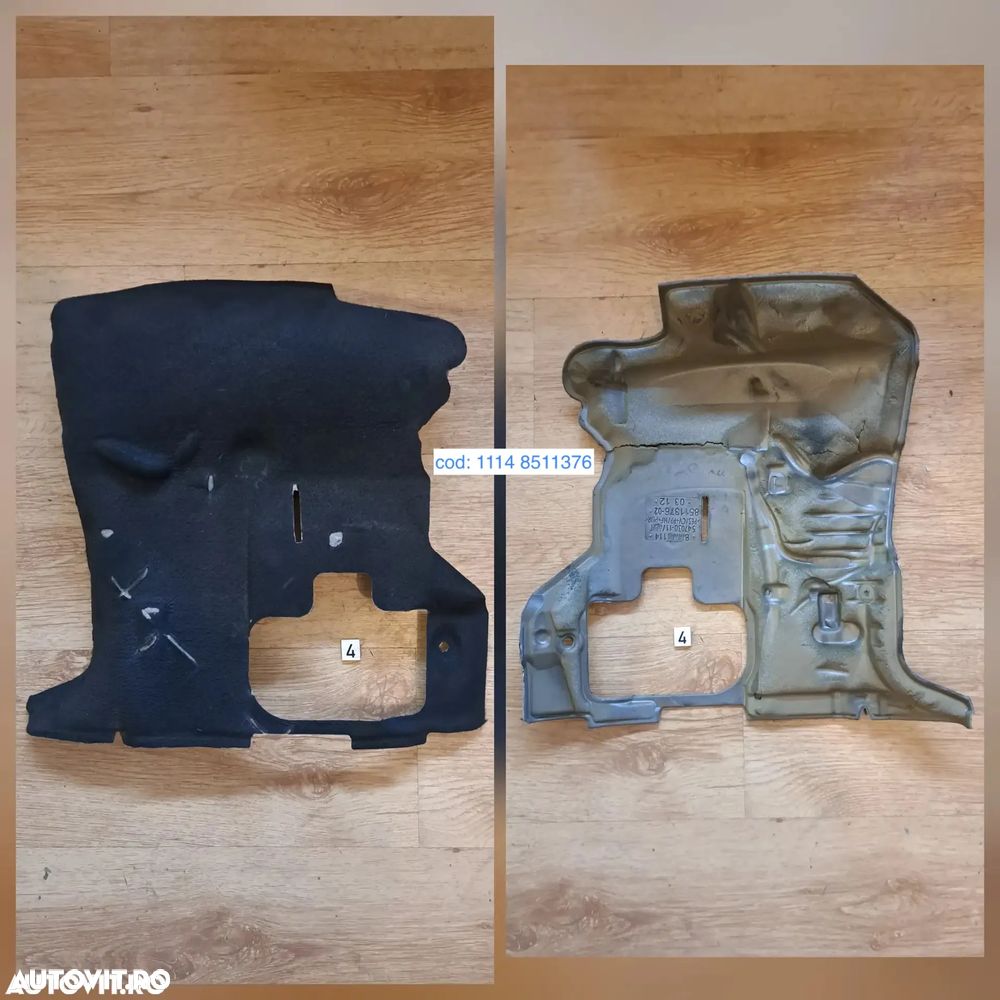 Capac acustic motor spate fata injectoare baie de ulei protectie izolare termica fonica burete original BMW seria 1 2 3 4 5 F07 Gt F11 F20 F02 LCI - 4