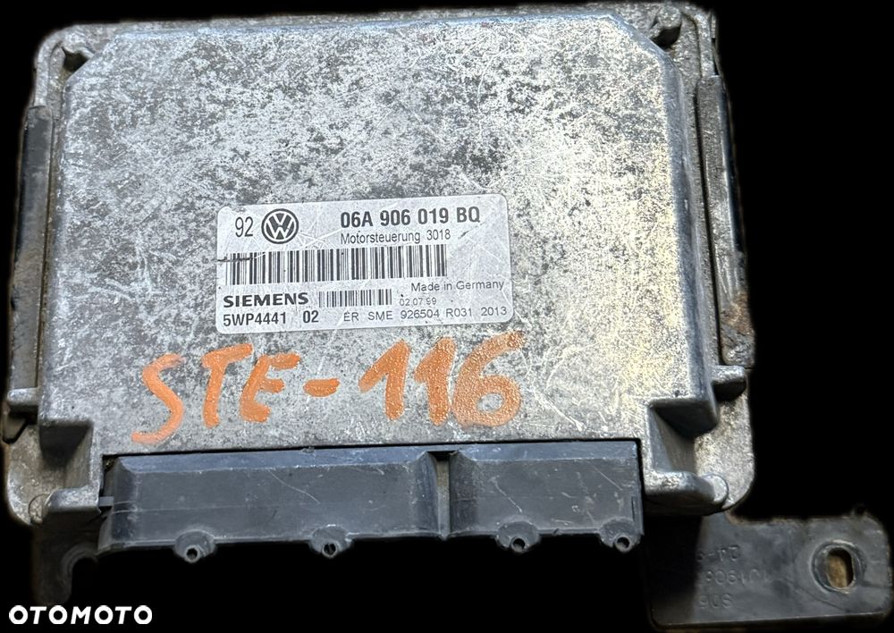Sterownik Silnika ECU Komputer Volkswagen Skoda Seat Audi 06A906019BQ - 1