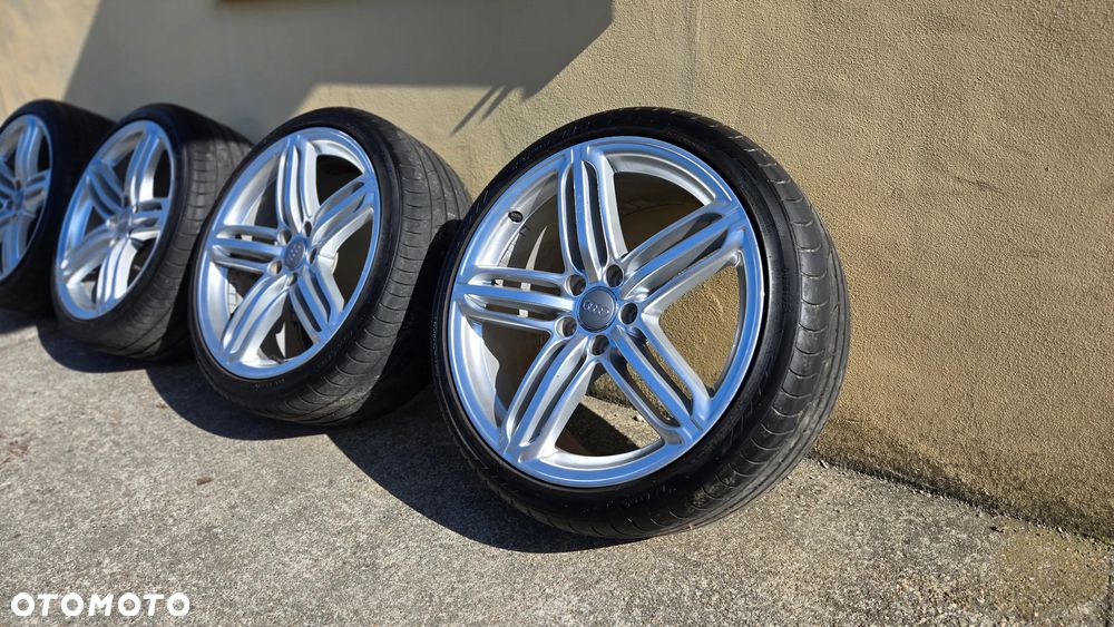 Felgi Audi 19 Pompeje OEM 9Jx19 ET52 5x112 A4 A5 A6 TT S-line komplet z oponami - 4