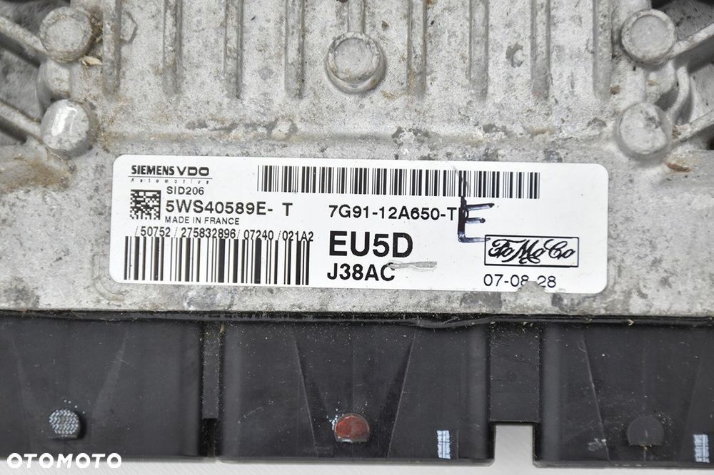 sterownik silnika * ford 5ws40589et 7g9112a650te - 3
