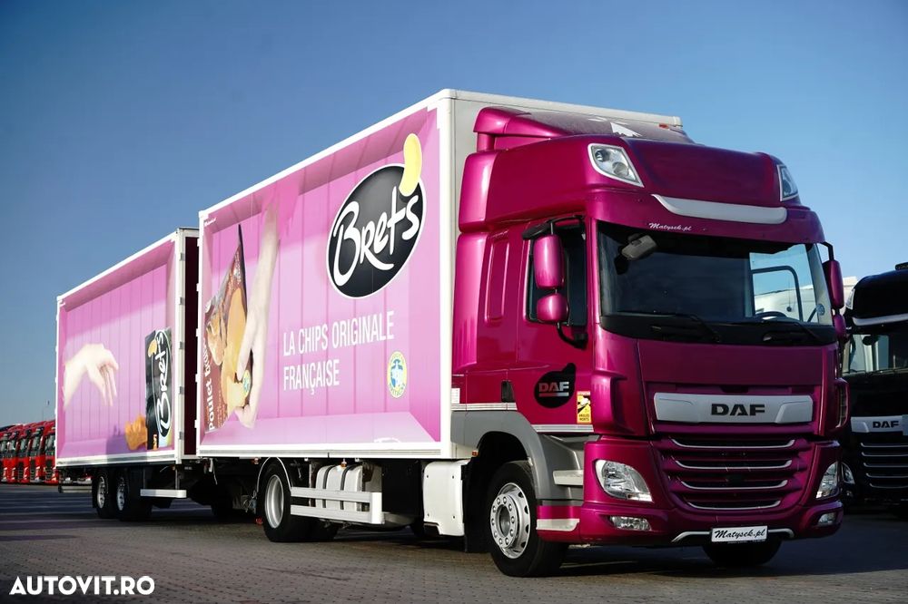 DAF CF 450 / COMBINAȚIE TANDEM / CONTAINER / 120 M3 / TRANSPORTABIL / 4X2 / REMORCA LECI / SAF / PODEA REZISTENTĂ - 4