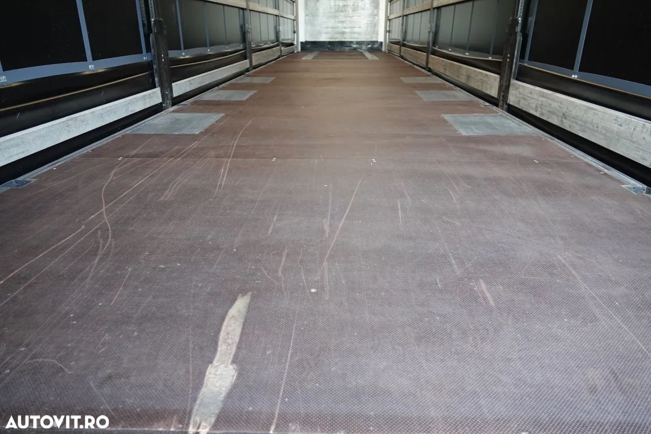 Wielton CORTINĂ STANDARD WIELTON / ACOPERIȘ RIDICABIL / SISTEM BDE - STALPINI EXTENSIBILI / AX RIDICABIL / SAF / PUȚIN UTILIZAT - 19